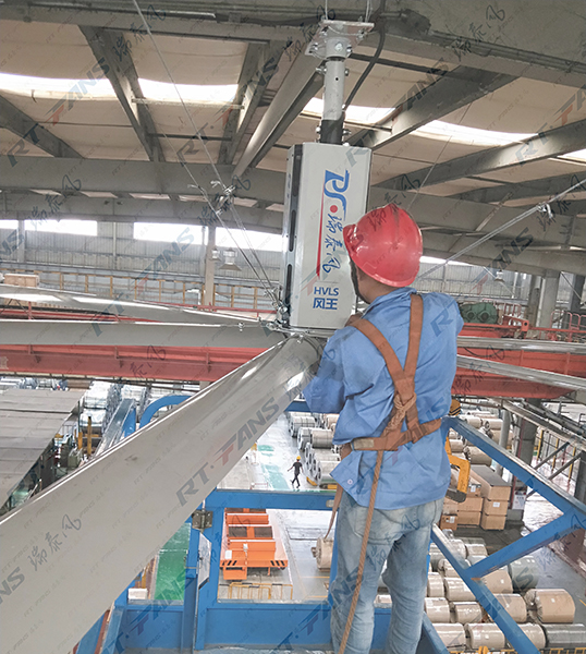 廣州大型工業(yè)吊扇安裝，瑞泰風教您安裝小竅門